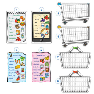 Shopping List Misplaced Pieces